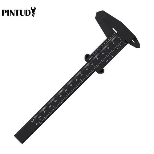 1PC plastique vernier étrier affichage numérique étrier Mini texte jouer étrier étudiant vernier règle outil de mesure - Type black