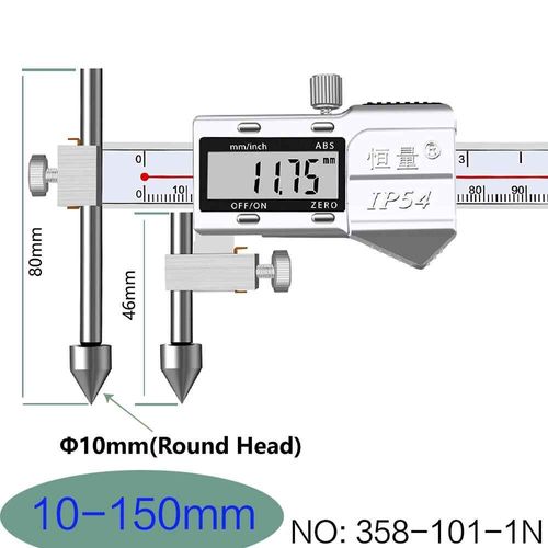 Distance centrale pied à coulisse numérique Distance des trous règle Vernier électronique sonde conique trou d'étrier électronique règle de Distance centrale - Type 10-150mm