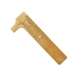 Petite règle en cuivre en laiton pur,mini outil EDC,règle d'échelle portable,règle de signet rétro,produits,, - Type 0-80mm double scale