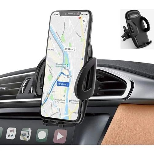 Support Téléphone Voiture Ventilation Rotation 360° Universel À Grille D\'aération