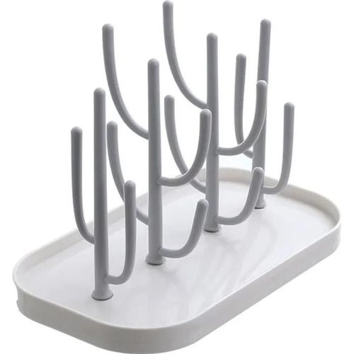 Egoutte Biberons Arbre - Bébé - Support De Séchage À Bouteille Détachable Blanc