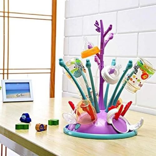 Égouttoir-Biberons Arbre - Portable - Réservoir D¿Égouttage Intégré - Non Toxique Et Sans Odeur