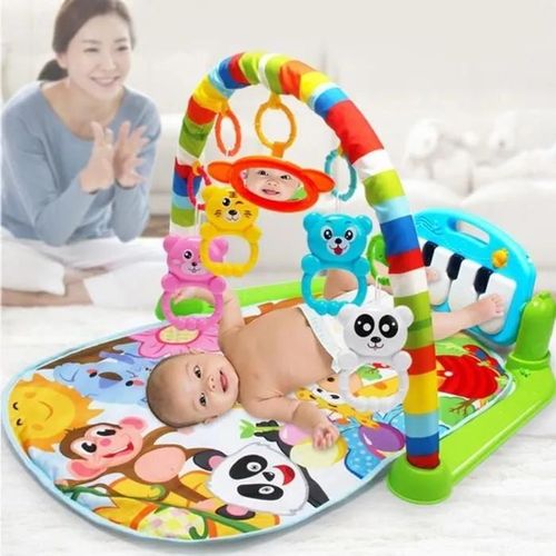 Tapis D\'éveil - Outad - Avec Musique Pédale De Piano - Vert - Abs Et Tissu - Pour Bébé