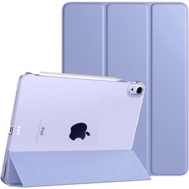 Coque Pour Ipad Air 11 Pouces M3/M2 (2025/2024), Ipad Air 5e/4e Génération (2022/2020) 10,9 Pouces, Étui De Protection Mince Avec Dos Transparent, Sommeil/Réveil Auto, Lavande Violette