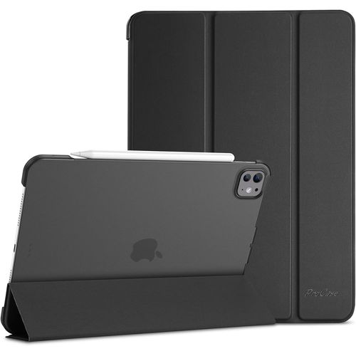LORANKA-Coque pour iPad Pro 11 Pouces (M5) 2025/(M4) 2024, Housse Étui de Protection Amélioré, Veille/Réveil Automatique -Noir