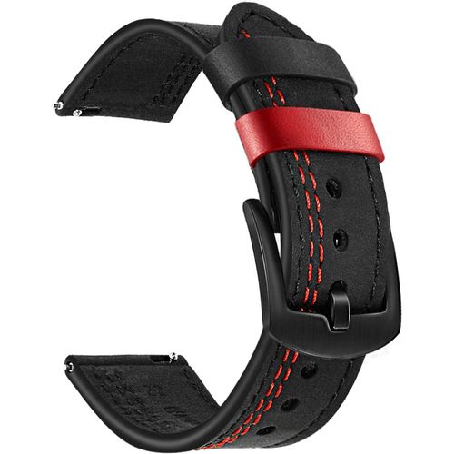 Compatible Avec Samsung Galaxy Watch3 45 Mm/Gear S3 Frontier/Galaxy Watch 46 Mm/Huawei Watch Gt 3 Pro 46 Mm, Bracelet En Cuir Double Couleur De 22 Mm Avec Bracelet De Montre À Ferm[Dai6281092]