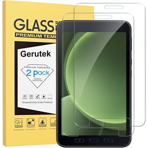 KALANKA-[Lot de 2 Verre Trempé pour Samsung Galaxy Tab Active 5 2024/Active 3, 8 Pouces, (SM-X300/X306B/T570/T575), 9H, Anti Rayures, sans Bulles, Haute Définition, Protection Écran pour Tab Active 5