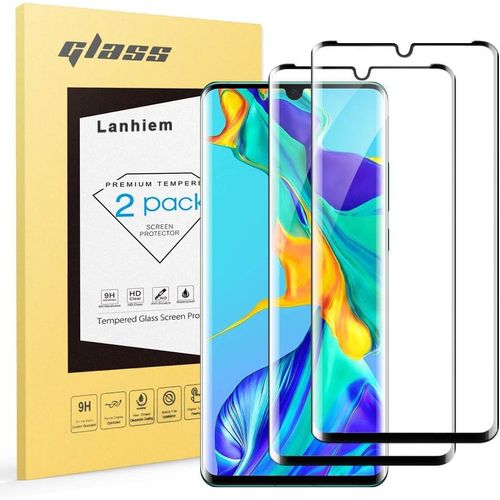 CAUC-Verre Trempé Huawei P30 Pro, [Lot de 2] [Couverture Complète] [Garantie à Vie] Film Protection écran pour Huawei P30 Pro, Ultra Résistant Dureté 9H, Compatible avec Les Coques, Noir