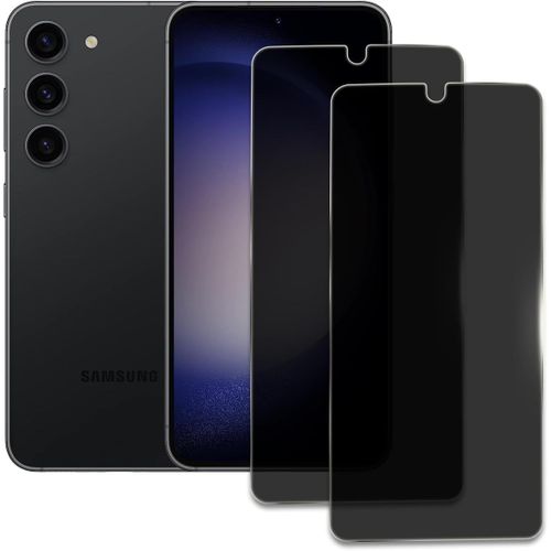 2pcs Verre Trempé Anti Espion Pour Samsung Galaxy S23/S22, Privacy Film De Protection En Verre Trempé, Écran Anti-Rayures, Anti-Emprenites Digitales, Haute Définition, Sans Bulles