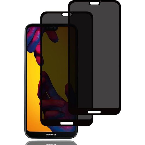 Cauc-Verre Trempé Anti-Espion Pour Huawei P20 Lite [2 Pièces], Protection D'écran Anti-Espion, Protecteur D'écran De Confidentialité, 9h Dureté, Anti-Rayures, Film De Protection Écran Pour Huawei P20
