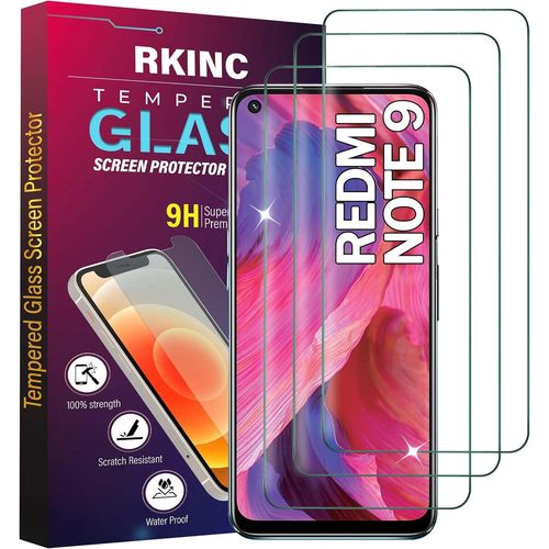 Verre Trempé [Lot De 3] Pour Xiaomi Redmi Note 9, Xiaomi Redmi 10x 4g, Film Protection Écran, Dureté 9h 0,33 Mm Hd Glass [Garantie À Vie][Sans Bulles D'air][Résistant Aux Rayures]