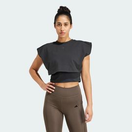 Débardeur 3 Bandes Molleton Boxy Power Adidas - Black - L