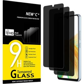 Kal-Lot De 3, Verre Trempé Anti-Espion Pour Samsung Galaxy A33 5g, Angle De Confidentialité 35 Degrés Équilibré Avec Protection Des Yeux, Dureté Ultra-Résistante 9h, Sans Bulles