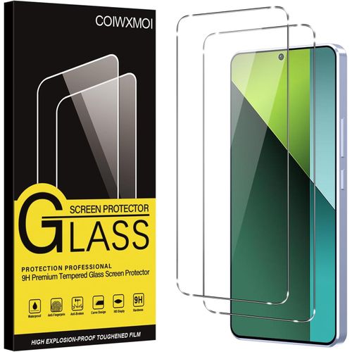 Hshi-2 Pièces Verre Trempé Pour Xiaomi Redmi Note 13 Pro (4g/5g)/Poco X6 5g 6,67"",Ultra Résistant Film Protection Écran,Dureté 9h Glass,Sans Bulles D'air,Hd Transparent Vitre Protection