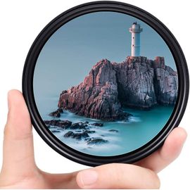 LETNERNY-Filtre À Densité Neutre Nd Variable (Nd2-Nd400) Pour Appareil Photo Reflex Numérique Canon, Nikon, , Pentax, Olympus, Fuji, 52 Mm + Pochette En Nylon 3 Emplacements