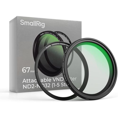 Filtre Nd Variable Magnétique 67Mm Nd2-Nd32 (1-5 Arrêts) & Anneau De Filtre Fileté 67Mm, Verre Optique Hd No X Cross, Étanche, Résistant Aux Rayures, Filtre Réglable À Densité Neutre - 4581[Z1702]