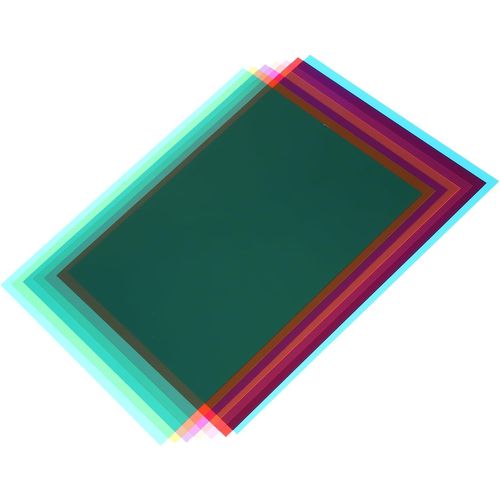 LETNERNY-Gel Lumière Filtre Multicolore Transparent Correction Éclairage Gel Filtre 11X8.5 Pouce Plastique Feuilles Pour Film Photo Vidéo Fête Paquet De 7