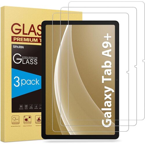 Aefj-3 Pièces Verre Trempé Pour Samsung Galaxy Tab A9+/A9 Plus 11 Pouces, Protection D`Écran Pour Galaxy Tab A9+ (Sm-X210/X215/X216), Vitre Protecteur Anti Rayures, 9h Dureté, Ultra-Clair
