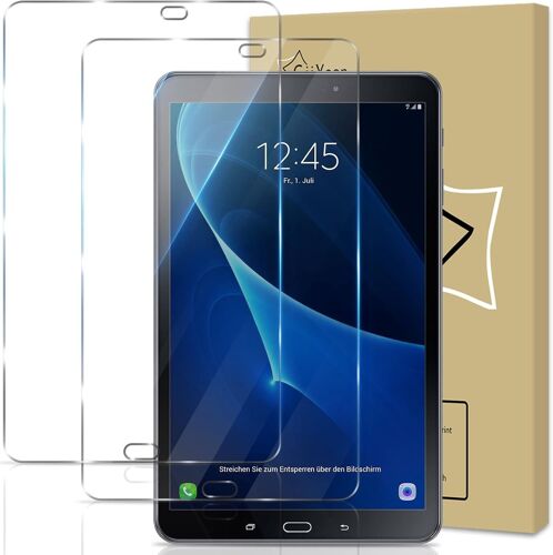 LORANKA-Lot de 2, Verre Trempé pour Samsung Galaxy Tab A 10,1 2016 (SM-T580/ T585/ T581),Vitre Protecteur 9H Dureté,Film Protection écran Compatible avec Samsung Galaxy Tab A 10.1 Pouces