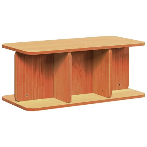 vidaXL Table basse Marron cire 80 x 39.5 x 33.5 cm Bois de pin massif