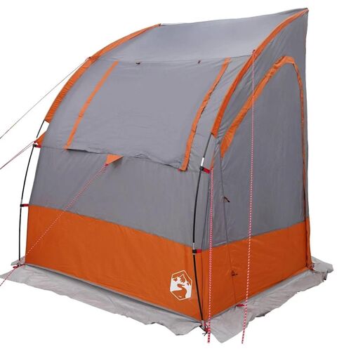 Vidaxl Tente Gris Et Orange Et Noir 194 X 180 X 210 Cm Polyester