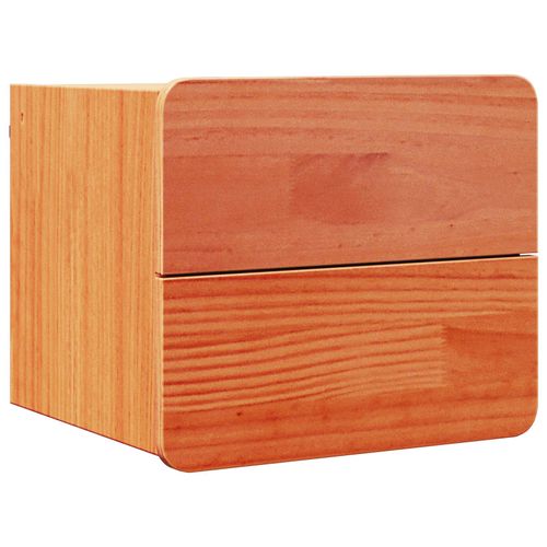 Vidaxl Table De Chevet Marron Cire 39 X 34 X 33 Cm Bois De Pin Massif