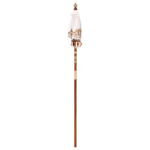 Vidaxl Parasol Balinais Autre Crème X 260 Cm Coton Et Bois Massif