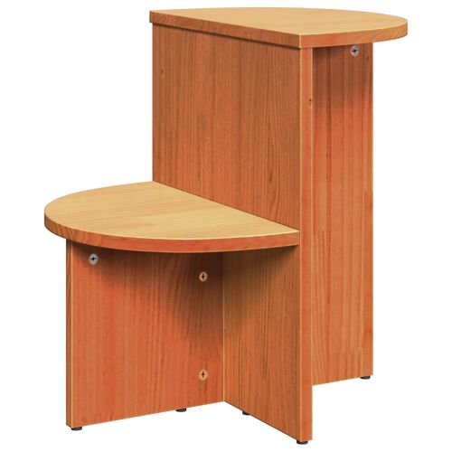 vidaXL Table d'appoint Marron cire 50 x 40 x 50 cm Bois de pin massif