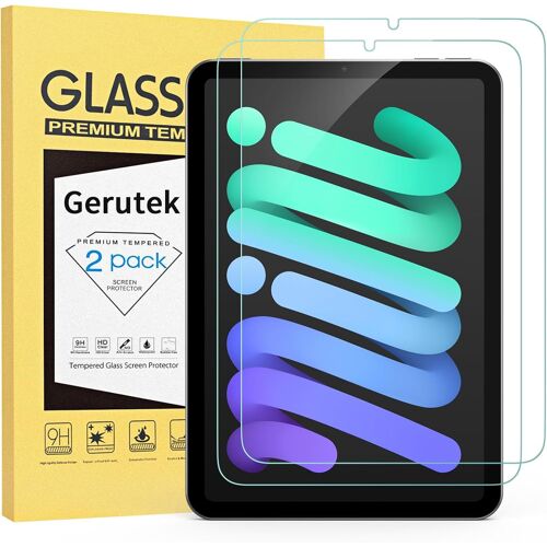[Lot de 2 Verre Trempé Pour iPad Mini 7ème (A17 Pro) 2024 / Mini 6ème 2021 8,3 Pouces, 9H Dureté, Haute Définition, Anti Rayures, Sans Bulles, 2.5D Film, Protection Écran pour iPad Mini 7 8.3