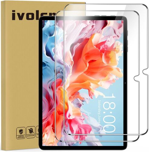 Lot de 2 Film Protection écran en Verre Trempé pour TECLAST P30 / TECLAST P30T 10.1 Pouces, Ultra Résistant Dureté 9H Glass, Anti Rayures, HD Transparent, sans Bulles