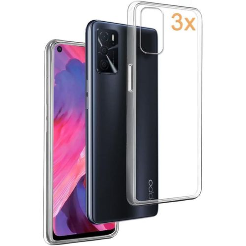 Lot De 3 Coques Gel Transparent Pour Oppo A16 / A16s / A55 5g / A54s ¿ Tpu Ultra Fin 0,33 Mm, Flexible Et Anti¿Choc
