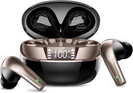 Écouteurs Bluetooth 5.4 – Autonomie 48h, écran Tactile, IPX7, Son Immersif, Couleur Vert