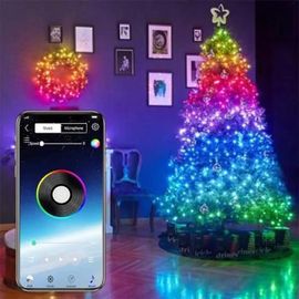 Guirlande Lumineuse 20M 200 LED IP44 Etanche Décoration Romantique pour Sapin de Noël Mariage Fête Festival Anniversaire Jardin
