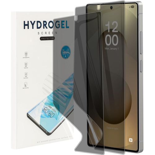 Anti-Espion Protection Écran Pour Samsung Galaxy S25 Ultra, 2 Pièces Anti-Rayure Films De Protection En Tpu Flexible, Couverture Complète Et Haute Sensibilité Tactile