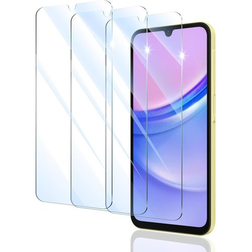 Lot De 3 Verre Trempé Pour Samsung Galaxy A15/A25/A34/A24, Film Protection Écran Protecteur, Vitre Protecteur Écran, Ultra Résistant, Hd Ultra Transparent, Dureté 9h Glass, Anti Rayures