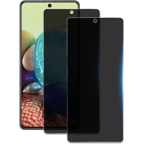 [2 Pièces] Verre Trempé Anti-Espion Pour Samsung Galaxy A71/A72/A73, Protecteur D'écran De Confidentialité, 9h Dureté Film Protecteur Vitre, Anti-Rayures, Anti-Empreintes, Sans Bulles