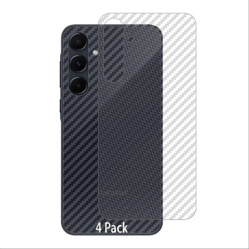 Sjzg-Film Protection Arriere Compatible Avec Samsung Galaxy A15, [4 Pièces] 0.1mm Ultra-Mince Pet Doux Back Flim [Antidérapant] [Anti Empreintes Digitales]