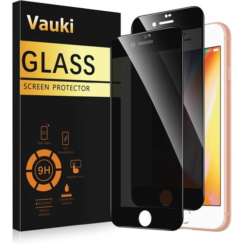 Verre Trempé Pour Iphone 8 Plus/Iphone 7 Plus Anti Espion 2 Pièces,Anti-Espion Film De Protection D'écran,Dureté 9h,Anti-Rayures,Sans Bulles,Anti-Spy Privacy Protecteur Vitre,5.5
