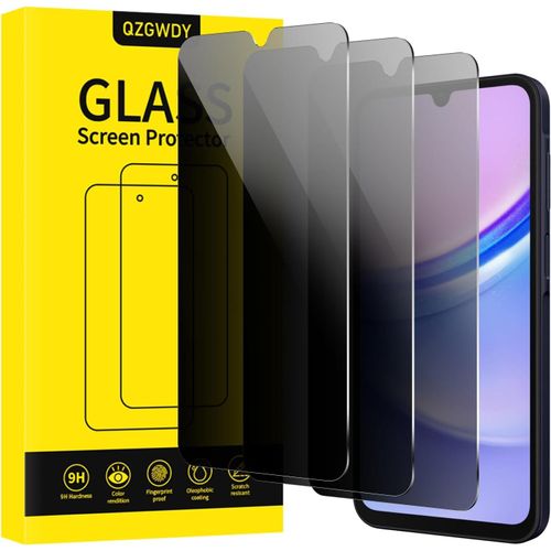 Verre Trempé Anti-Espion Pour Samsung Galaxy A15 / A25, Lot De 3 Film Protection Écran Vitre Protecteur Protege Sans Bulles, Dureté 9h, Facile À Installer