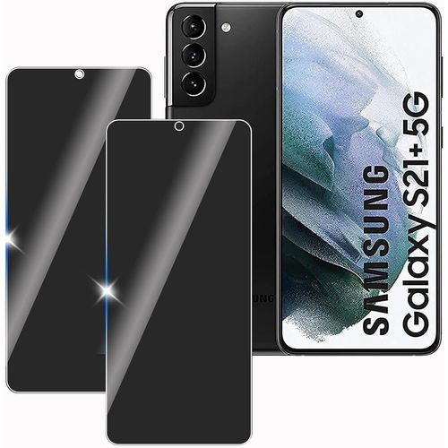 2 Pièce Anti-Espion Verre Trempé Protecteur Pour Samsung Galaxy S21 Plus, 9h Dureté Privacy Film En Verre Trempé, Anti-Rayures, Anti-Espion Confidentialité Protection Verre, Sans Bulles
