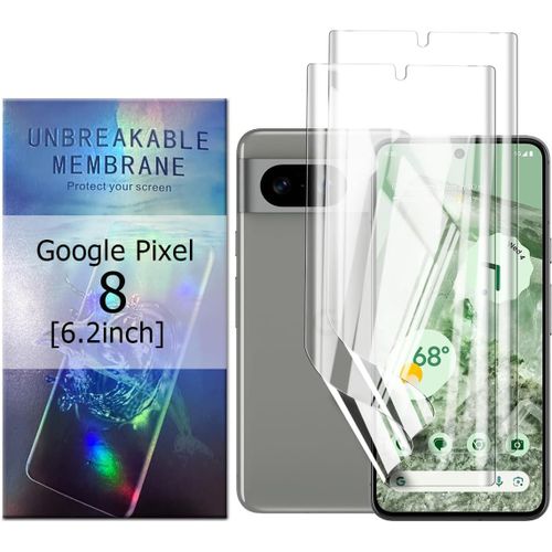 Film De Protection D'écran Hydrogel Pour Google Pixel 8[6,2""],[2 Pièces] Protection Ecran Pour Transparent Hd En Flexible En Tpu,Anti-Rayures