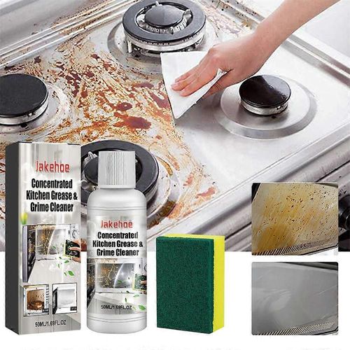 3x 50ml Nettoyant à la graisse de cuisine Détachant polyvalent Dégraissant efficace hotte aspirante Nettoyage de la maison de la cuisine