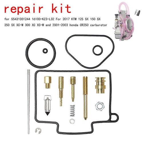 Kit De Réparation De Carburateur Pour Mikuni Tx Tmx38 55431001244 16100-Kz3-L32 Pour 2017 Ktm 125/150/250 Sx Xc-W 300 Xc Xc-W Carburateur De Moto