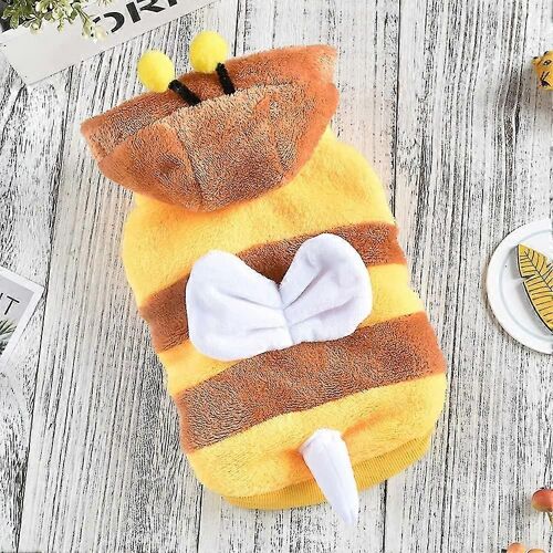 Chien Halloween Costume Chat Halloween Tenues Chioty Chat Abeille Costume Tenues Chihuahua Chien Pull Petit Chien Manteaux(M)