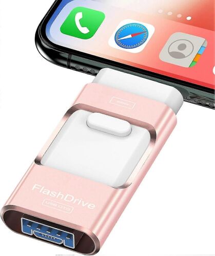 Clé USB 128gb - 4-en-1 Usb C Clé USB compatible Met Iphone,Ipad,Android,Ordinateur