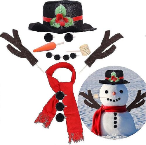 16pcs Noël bonhomme de neige décoration kit de production extérieur extérieur