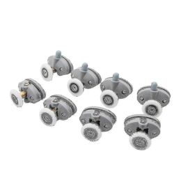 Nylon Single Pop Up Pulley Runner Roue Cabine de douche Coulissante Verre Portes Rouleaux 8pcs-25mm