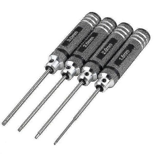 4-en-1 tournevis hexagonal tournevis kit d'outils pour hélicoptère rc / avion / voiture (noir)