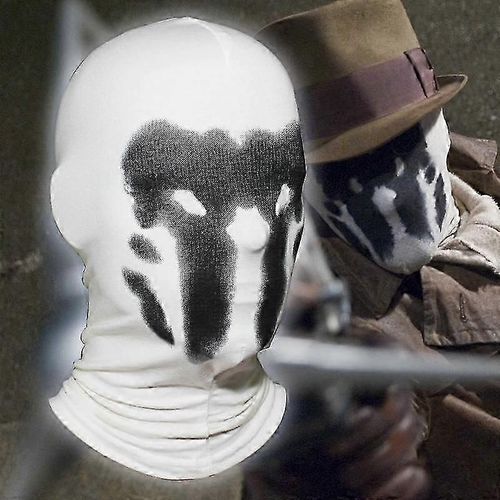 Tache D'encre Masque Changement De Couleur Gardiens Rorschach Walter Kovacs Cosplay Blanc Halloween Costume Fête Couvre-Chef Complet