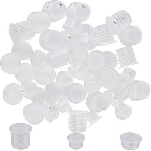 60pcs Salière Et Poivrière Bouchons Avec Languette En Plastique Transparent Bouchon De Bouteille De Remplacement 11mm 17mm 18mm Diamètre Intérieur Réutilisable Colonne Fin Co
